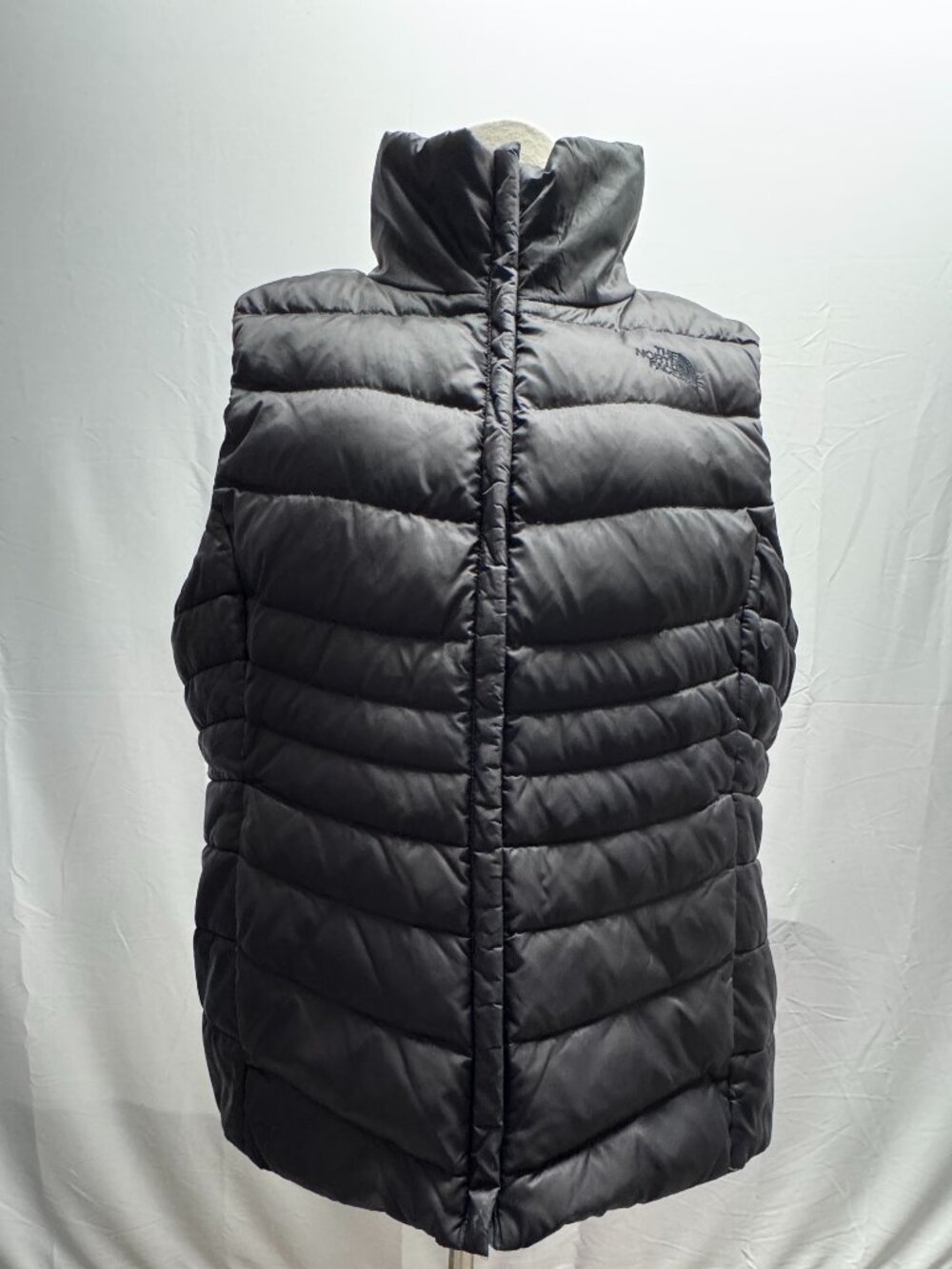 The North Face Vest Womens XL Black 550 Down Puffer Full Zip Insulated NF0A3JRN